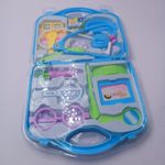 Jucarii, Copii si Bebe - Jucarii si jocuri - Jucarii de rol - Set joaca doctor - Trusa Medicala de Jucarie Pentru Copii, 11 Piese, Valiza Depozitare, 37 cm, Albastru - Infinity.ro