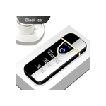 Market - Tutun si tigari - Articole si accesorii tutun - Bricheta Electronica cu Incarcare USB, Personalizata cu Textul Tau, Buton cu Lumina, Cu Senzor De Amprenta, 7 cm - Infinity.ro