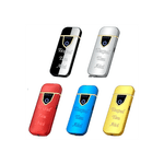 Market - Tutun si tigari - Articole si accesorii tutun - Bricheta Electronica cu Incarcare USB, Personalizata cu Textul Tau, Buton cu Lumina, Cu Senzor De Amprenta, 7 cm - Infinity.ro