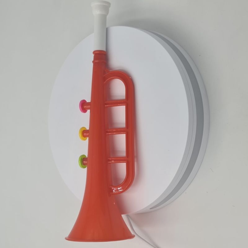 Jucarii, Copii si Bebe - Jucarii si jocuri - Jucarii de rol - Instrumente muzicale de jucarie - Jucarie trompeta, zgomot de trompeta, rosu, 30 x 10 cm, Dalimag - Infinity.ro