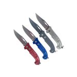 Sport si Outdoor - Camping - Cutite, bricege si accesorii - Cutite si bricege - Set 4 bucati briceag de buzunar, model scorpion, 16 cm - Infinity.ro