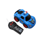 Jucarii, Copii si Bebe - Jucarii si jocuri - Vehicule si jucarii cu telecomanda - Masinute - Masina de Politie cu Telecomanda, Inainte si Inapoi, Rotire, 20 cm, Albastru - Infinity.ro