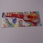 Jucarii, Copii si Bebe - Jucarii si jocuri - Jucarii de rol - Instrumente muzicale de jucarie - Jucarie Chitara, rosie, model haios, pana pentru cantat - Infinity.ro