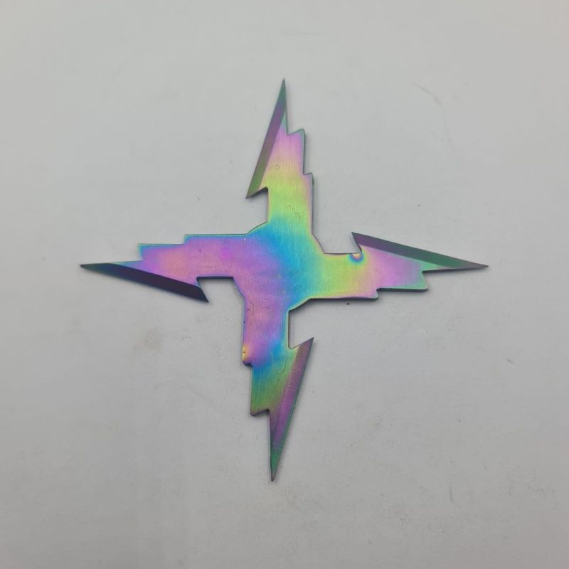 Sport si Outdoor - Camping - Cutite, bricege si accesorii - Cutite si bricege - Stea Ninja Pentru Aruncat la Tinta, Model Zimtat, 4 Colturi, Fade, 10 cm - Infinity.ro