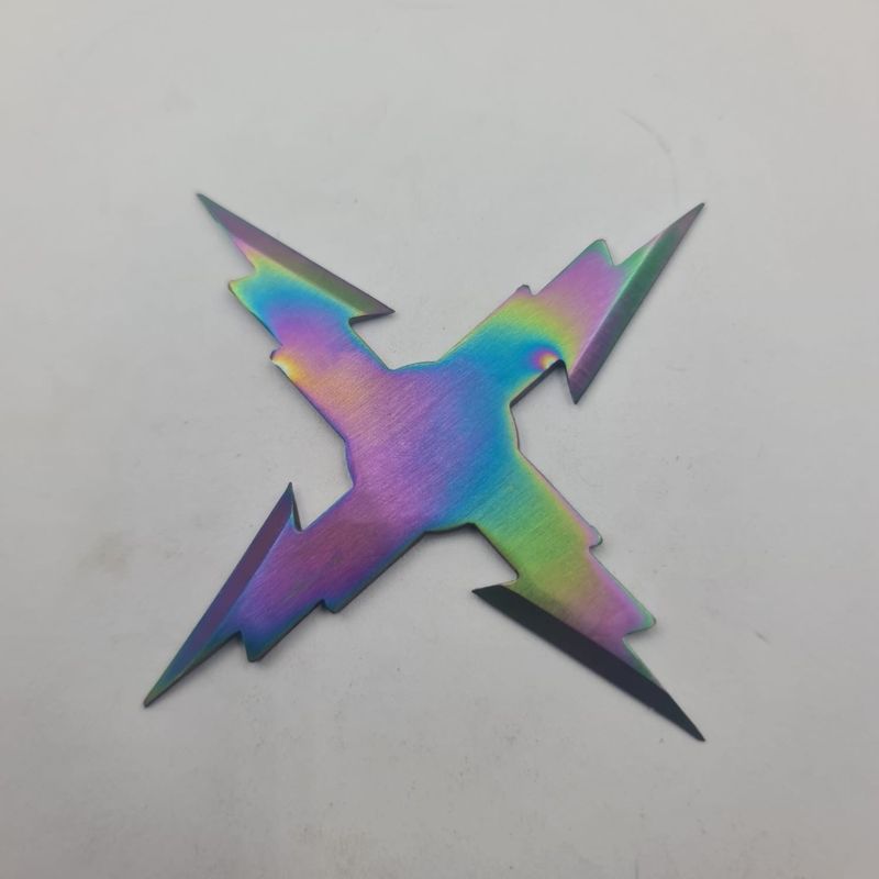 Sport si Outdoor - Camping - Cutite, bricege si accesorii - Cutite si bricege - Stea Ninja Pentru Aruncat la Tinta, Model Zimtat, 4 Colturi, Fade, 10 cm - Infinity.ro