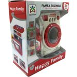 Jucarii, Copii si Bebe - Jucarii si jocuri - Jucarii de rol - Seturi de curatenie copii si accesorii - Jucarie Masina de spalat , cu baterie, din plastic, Alb/Rosu, 14 cm - Infinity.ro