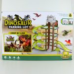 Jucarii, Copii si Bebe - Jucarii si jocuri - Seturi de constructie si cuburi - Seturi de constructie - Jucarie Dinozaur Loc de Parcare, 3 Etaje, Pista, 40 cm, Multicolor - Infinity.ro