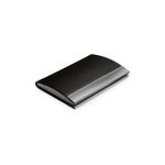 Carti si Birotica - Birotica - Accesorii de birou - Alte accesorii birou - Suport Metalic Pentru Carti de Vizita, Model Deosebit, 95 x 65 x 13 mm, Negru - Infinity.ro