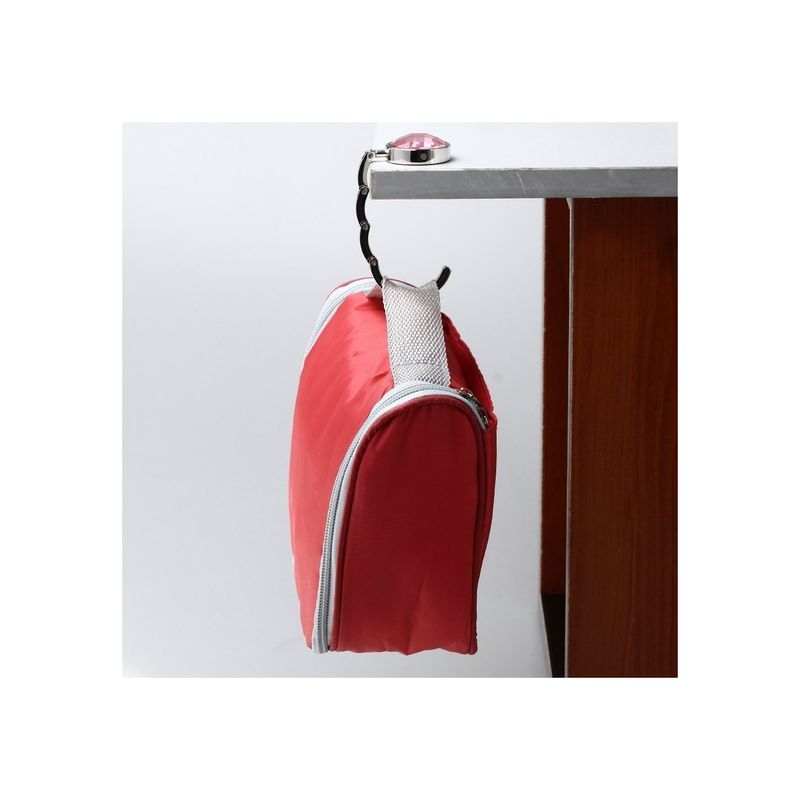 Fashion, accesorii si bijuterii - Femei - Accesorii femei - Alte accesorii femei - Carlig pentru geanta roz de mana, metal, masa - Infinity.ro