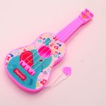Jucarii, Copii si Bebe - Jucarii si jocuri - Jucarii de rol - Instrumente muzicale de jucarie - Chitara, roz, model haios elefant, pana pentru cantat - Infinity.ro