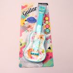 Jucarii, Copii si Bebe - Jucarii si jocuri - Jucarii de rol - Instrumente muzicale de jucarie - Chitara, albastra, model haios girafa, pana pentru cantat - Infinity.ro