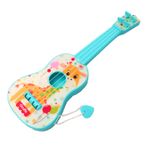 Jucarii, Copii si Bebe - Jucarii si jocuri - Jucarii de rol - Instrumente muzicale de jucarie - Chitara, albastra, model haios girafa, pana pentru cantat - Infinity.ro