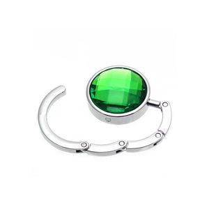 Carlig pentru geanta verde de mana, metal, masa