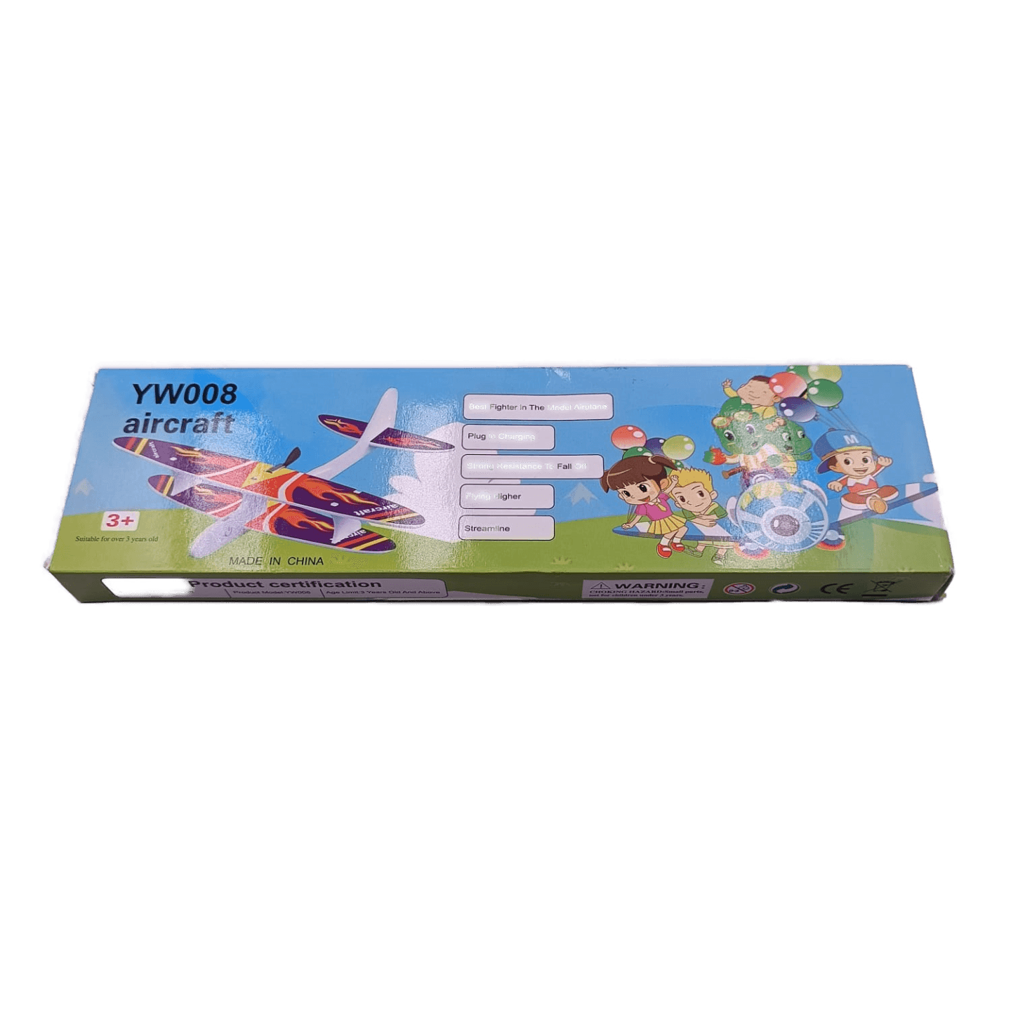 Avion de Jucarie Electric Pentru Copii, Baterii reincarcabile, Multicolor