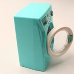 Jucarii, Copii si Bebe - Jucarii si jocuri - Jucarii de rol - Seturi de curatenie copii si accesorii - Jucarie Masina de spalat, cu baterie, din plastic, verde, 14 cm - Infinity.ro