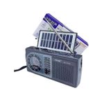 TV, Audio-Video si Foto - Portabile audio - Radio - Radio Portabil NS-7010S BT, Cu Ceas, Bluetooth, Acumulator, USB, AUX, Panou Solar - Infinity.ro