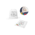Sport si Outdoor - Articole de voiaj - Rucsacuri - Rucsac cu snur non-woven si desen pentru a colora - Infinity.ro