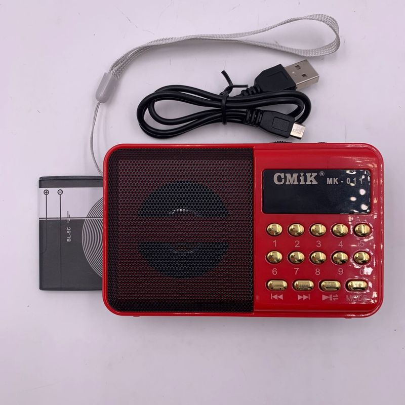 TV, Audio-Video si Foto - Portabile audio - Radio - Radio, Portabil, Acumulator, Bluetooth, Card SD, USB 2.0, MP3, Ecran LED, Rosu - Infinity.ro