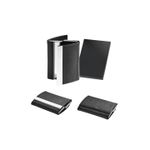 Carti si Birotica - Birotica - Accesorii de birou - Alte accesorii birou - Port card dublu din metal si piele in cutie - Infinity.ro