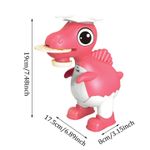 Casa si Gradina - Corpuri si surse de iluminat - Veioze si lampi - Lampi de veghe copii - Proiector cu Dinozauri, de Desenat, Joc de Pictura pentru Copii, Cu 8 culori, 20 CM , Roz - Infinity.ro