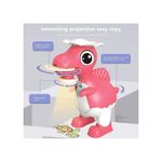 Casa si Gradina - Corpuri si surse de iluminat - Veioze si lampi - Lampi de veghe copii - Proiector cu Dinozauri, de Desenat, Joc de Pictura pentru Copii, Cu 8 culori, 20 CM , Roz - Infinity.ro