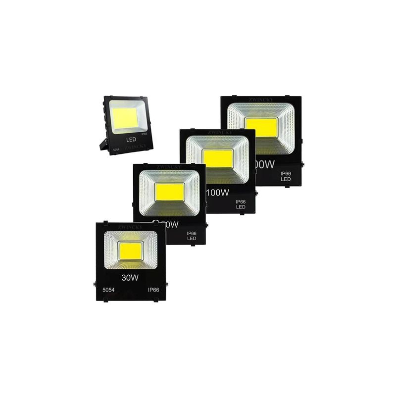 Casa si Gradina - Corpuri si surse de iluminat - Iluminat comercial si industrial - Proiectoare si lampi de lucru - Proiector Led Flood Light, COB 220V, IP66 Power 100W, 28 x 32 Cm - Infinity.ro