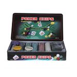 Jucarii, Copii si Bebe - Jucarii si jocuri - Jocuri si puzzle - Jocuri de societate - Poker Texas Holden negru 300 jetoane, 2 carti, covoras, 3 butoane, cutie - Infinity.ro