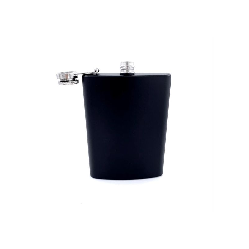 Casa si Gradina - Bucatarie si vesela - Cani si pahare - Sticle - Plosca otel inoxidabil 8oz 240 ml pentru bauturi fine, negru - Infinity.ro