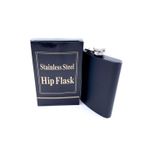 Casa si Gradina - Bucatarie si vesela - Cani si pahare - Sticle - Plosca otel inoxidabil 9oz 270 ml pentru bauturi fine, negru - Infinity.ro