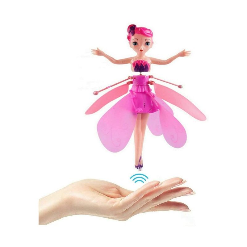 Jucarii, Copii si Bebe - Jucarii si jocuri - Papusi si accesorii - Papusi - Papusa Pixie zburatoare, cu aripi, USB, ABS, 6 ani+, Mov - Infinity.ro