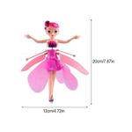 Jucarii, Copii si Bebe - Jucarii si jocuri - Papusi si accesorii - Papusi - Papusa Pixie zburatoare, cu aripi, USB, ABS, 6 ani+, Mov - Infinity.ro