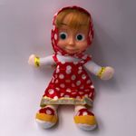 Jucarii, Copii si Bebe - Jucarii si jocuri - Papusi si accesorii - Papusi - Papusa Masha si Ursul, Masha Cantareata, Rochita Rosie cu Buline - Infinity.ro