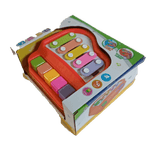 Jucarii, Copii si Bebe - Jucarii si jocuri - Jucarii de rol - Instrumente muzicale de jucarie - Pian si Xilofon, Sunete, 2 Bete, 19 cm, Multicolor - Infinity.ro