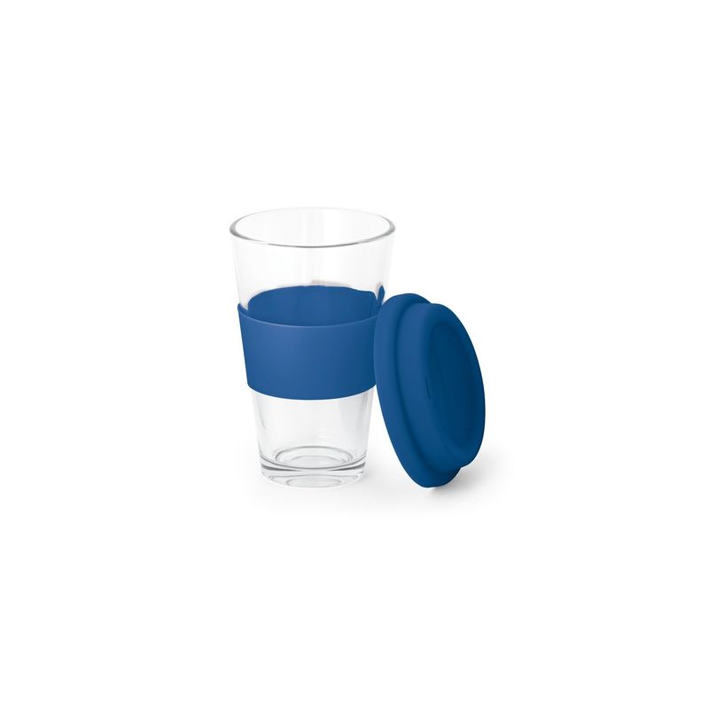 Casa si Gradina - Bucatarie si vesela - Cani si pahare - Pahare - Pahar din sticla cu capac din silicon, de calatorie 330 mL - Infinity.ro