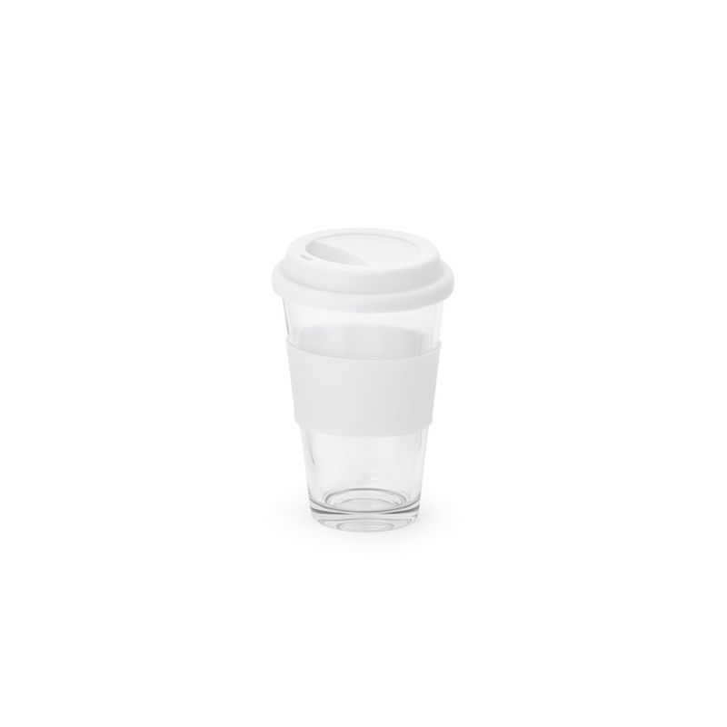 Casa si Gradina - Bucatarie si vesela - Cani si pahare - Pahare - Pahar din sticla cu capac din silicon, de calatorie 330 mL - Infinity.ro