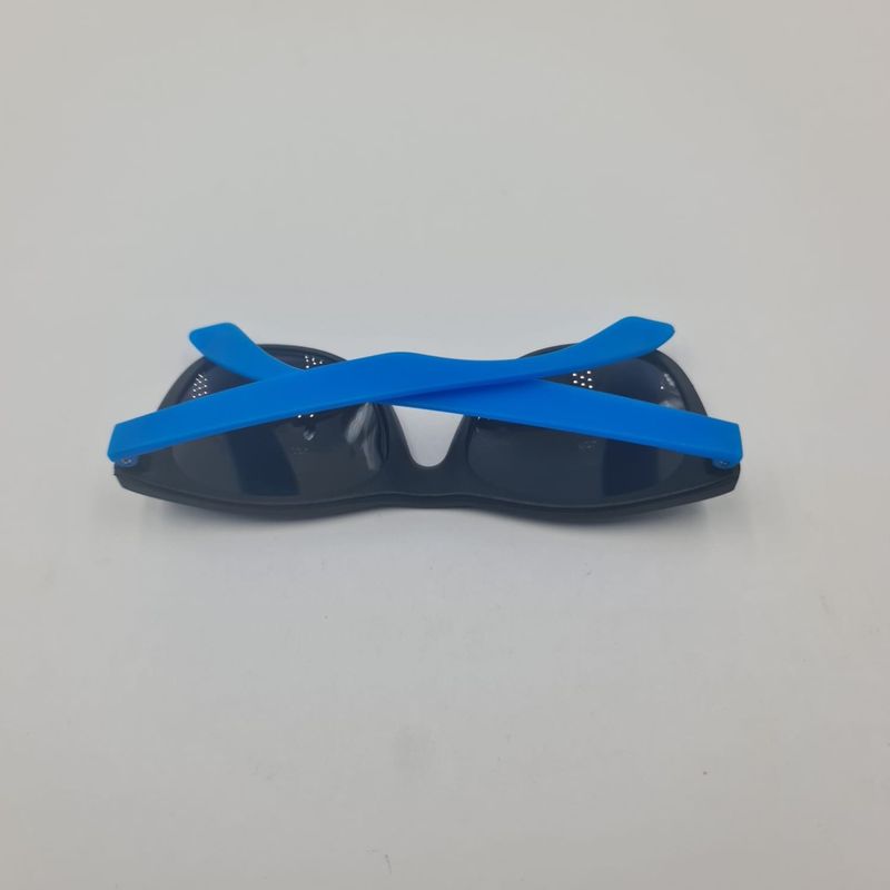 Fashion, accesorii si bijuterii - Barbati - Accesorii barbati - Ochelari de soare barbati - Ochelari de Soare cu Lentile Negre, Plastic, Model Simplu, Negru/Albastru, 14 cm - Infinity.ro