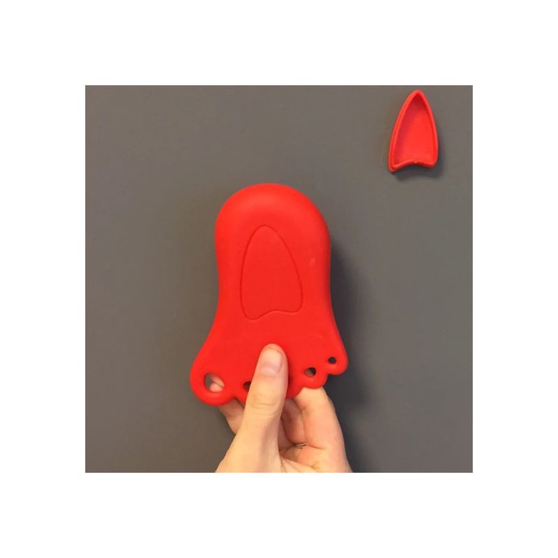 Casa si Gradina - Constructii - Usi interior, exterior si garaj - Accesorii usi - Opritor Usa, Model Talpa, Plastic, 11 cm, Rosu - Infinity.ro