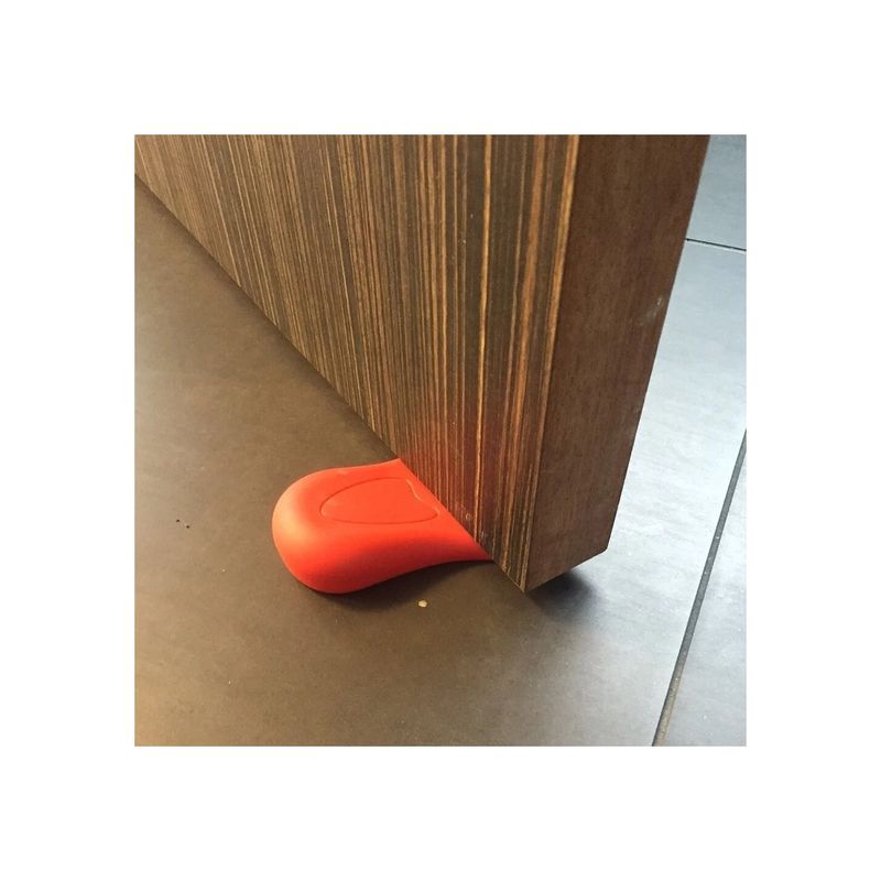 Casa si Gradina - Constructii - Usi interior, exterior si garaj - Accesorii usi - Opritor Usa, Model Talpa, Plastic, 11 cm, Rosu - Infinity.ro