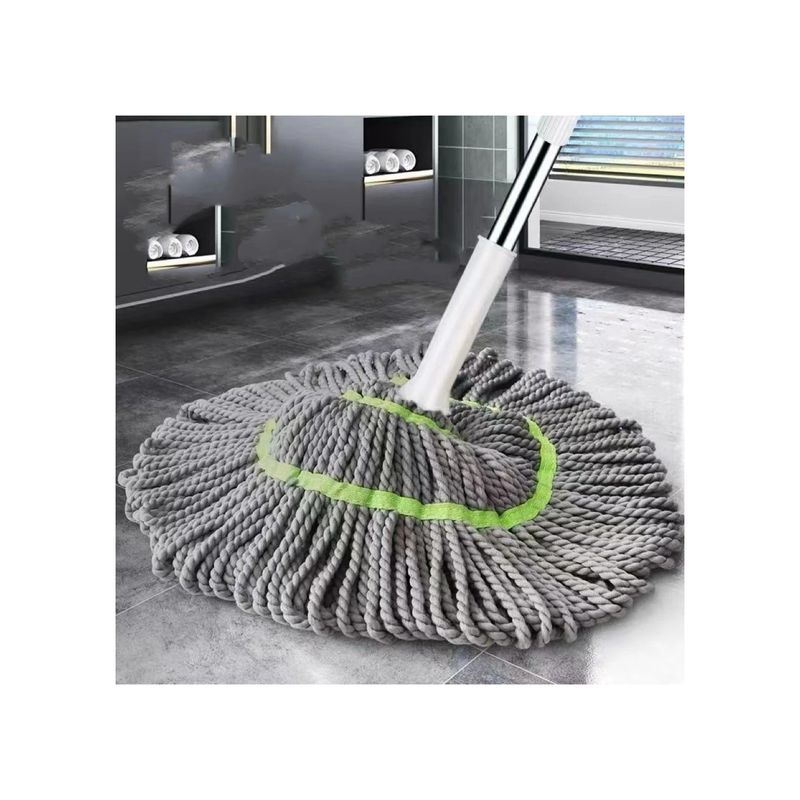 Market - Curatenie si intretinere casa - Produse menaj - Mopuri - Mop Profesional cu Stoarcere Automata, Microfibra Ultra-absorbanta, Maner 120 cm - Infinity.ro