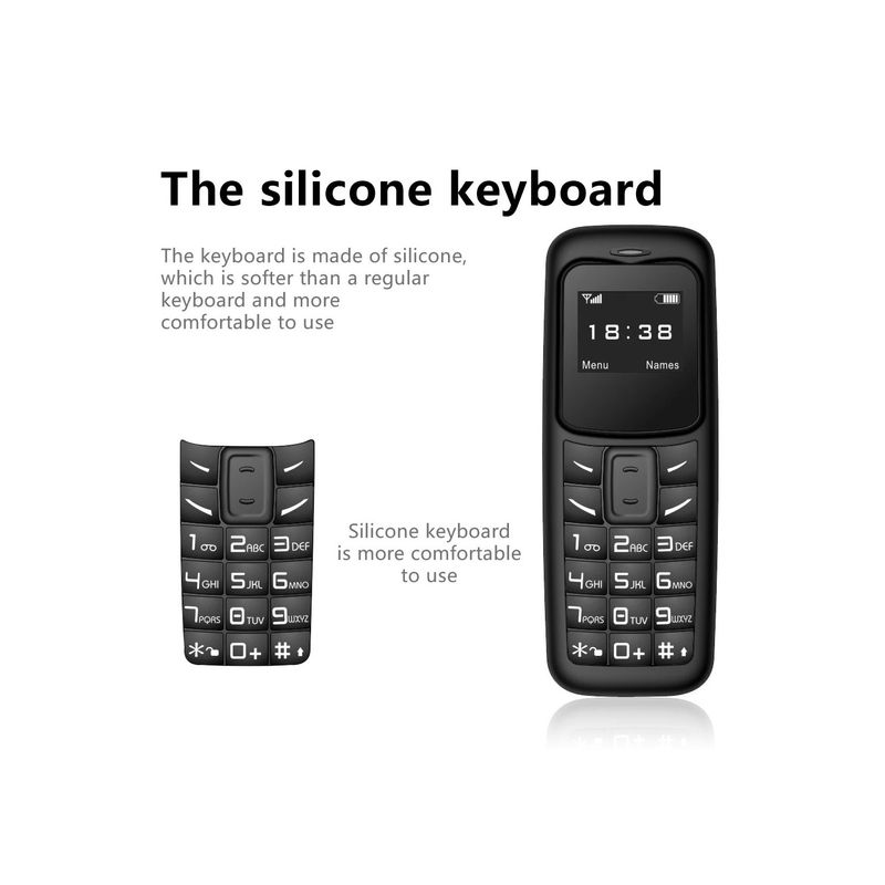 Laptop, Telefoane si Tablete - Telefoane mobile si accesorii - Telefoane Mobile - Mini Telefon Bm30 Dual SIM cu Bluetooth, 65x24x12mm, Negru - Infinity.ro