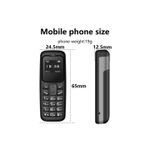 Laptop, Telefoane si Tablete - Telefoane mobile si accesorii - Telefoane Mobile - Mini Telefon Bm30 Dual SIM cu Bluetooth, 65x24x12mm, Negru - Infinity.ro