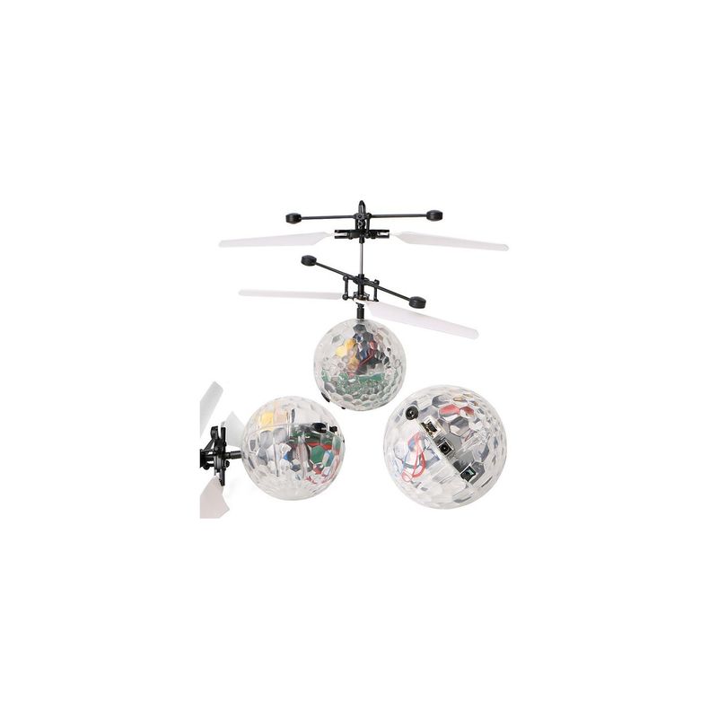Jucarii, Copii si Bebe - Jucarii si jocuri - Jucarii de exterior - Zmeie si jucarii zburatoare - Minge disco zburatoare, cu senzor pentru coordonarea miscarilor, Spin aerocraft, 18 cm - Infinity.ro