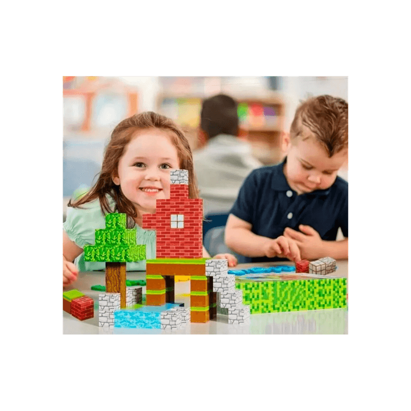 Jucarii, Copii si Bebe - Jucarii si jocuri - Jucarii & jocuri educative - Jucarii interactive - Minecube Inteligent Cuburi Magnetice de Constructie Craft 32 buc - Infinity.ro