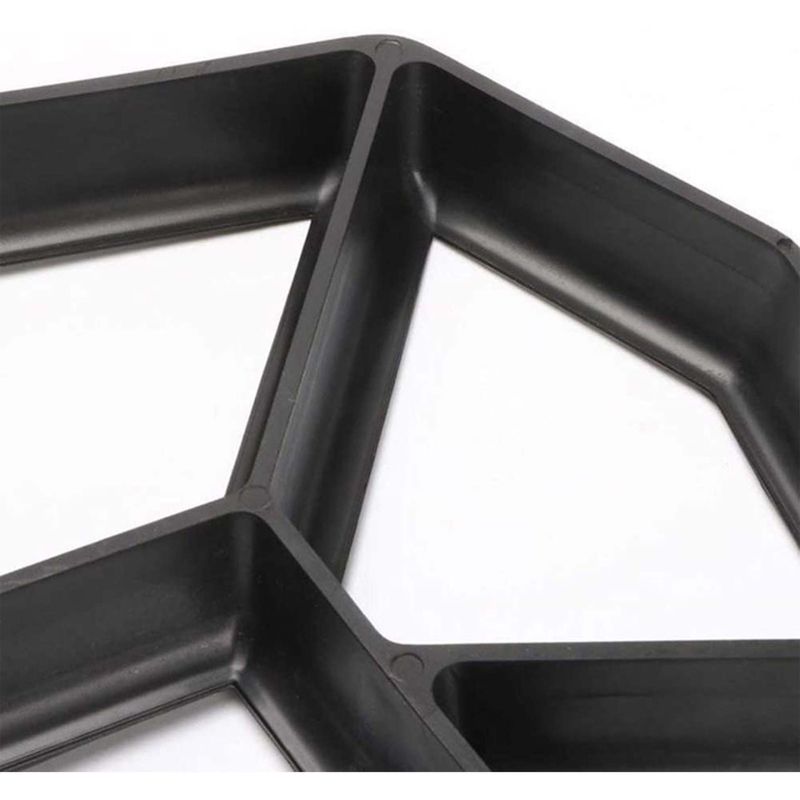 Casa si Gradina - Constructii - Pavaje si borduri - Matrita pentru pavaj, model abstract, aspect pietre naturale, 32 x 32 x 4 cm, negru - Infinity.ro