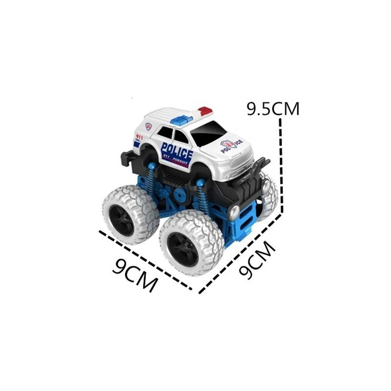 Jucarii, Copii si Bebe - Jucarii si jocuri - Vehicule si jucarii cu telecomanda - Masinute - Masinuta off-road 4 x 4, monster truck, Politie, alb - Infinity.ro