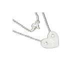 Fashion, accesorii si bijuterii - Femei - Bijuterii femei - Coliere femei - Lantisor personalizat argint 925 cu inima gravata intiala ta - Infinity.ro