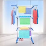 Market - Spalare si intretinere rufe - Uscatoare de rufe si accesorii - Uscator Mare de Haine pe Roti, 3 Etaje, Multifunctional, Usor de Depozitat si Mutat - Infinity.ro