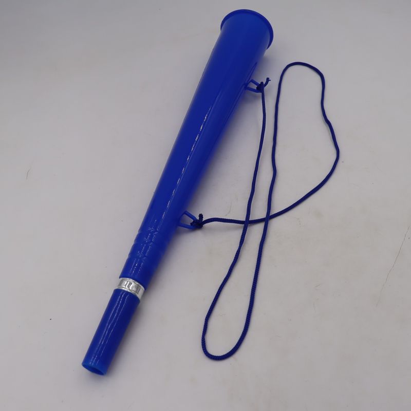 Casa si Gradina - Decoratiuni - Decoratiuni petrecere - Coifuri si suflatori - Vuvuzela Goarna Simpla, Petreceri, Stadion, Miting, Albastra, Snur, 36 cm - Infinity.ro