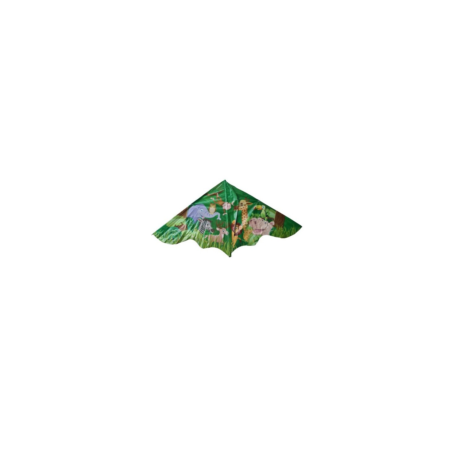 Zmeu multicolor, model jungla, tip deltaplan, 100 x 120cm