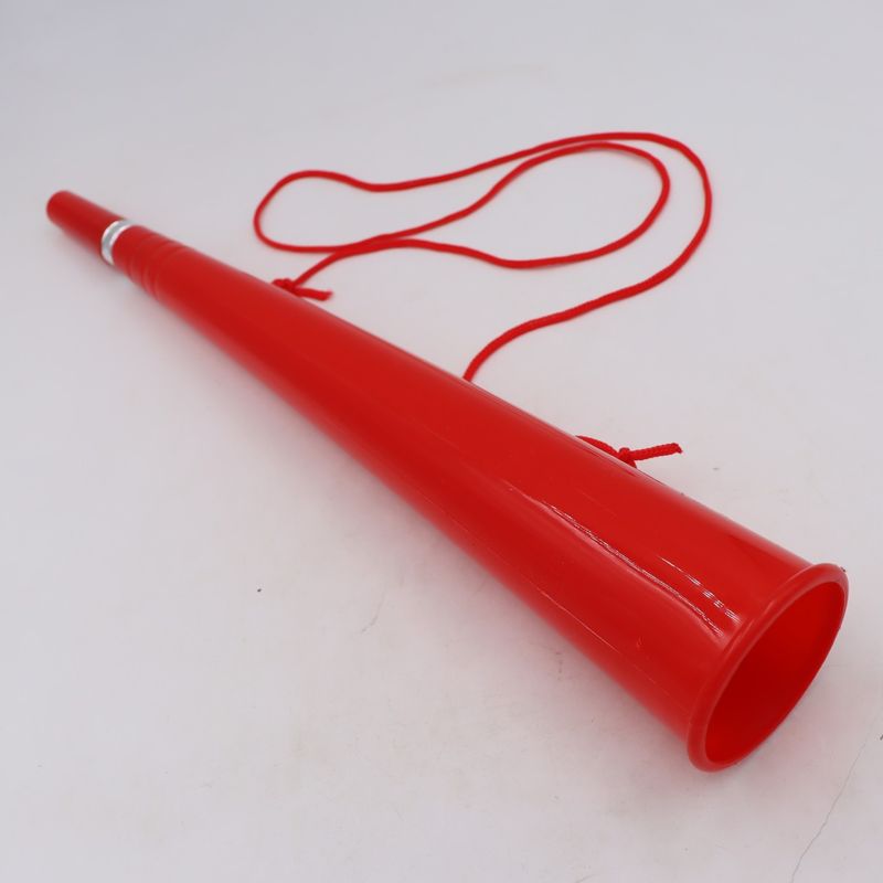 Casa si Gradina - Decoratiuni - Decoratiuni petrecere - Coifuri si suflatori - Vuvuzela Goarna Simpla, Petreceri, Stadion, Miting, Rosie cu Snur, 36 cm - Infinity.ro